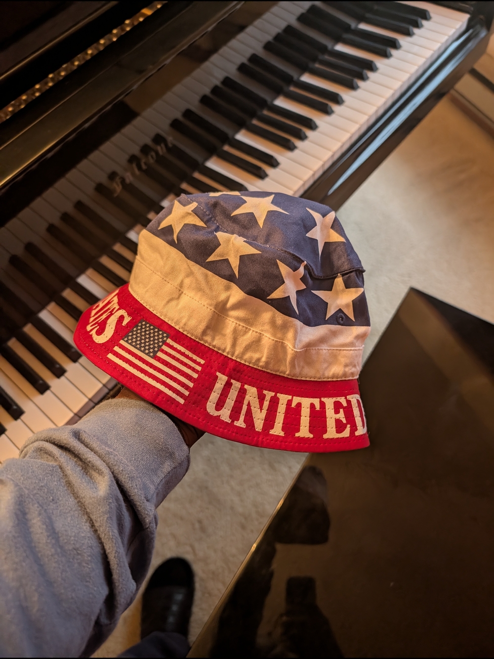 Good American Red White Blue USA Flag Bucket Hat